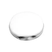 Cuenta de zamac forma ovalada 12x9.5 mm - Blanc x1