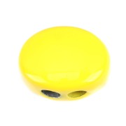 Cuenta de zamac forma ovalada 12x9.5 mm - Jaune x1