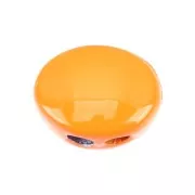 Cuenta de zamac forma ovalada 12x9.5 mm - Orange x1