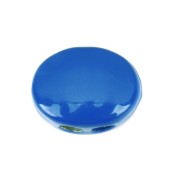 Cuenta de zamac forma ovalada 12x9.5 mm - Azul pétrole x1|raw }}