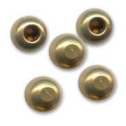 Bolas finales para cordón 2 mm bronce x10