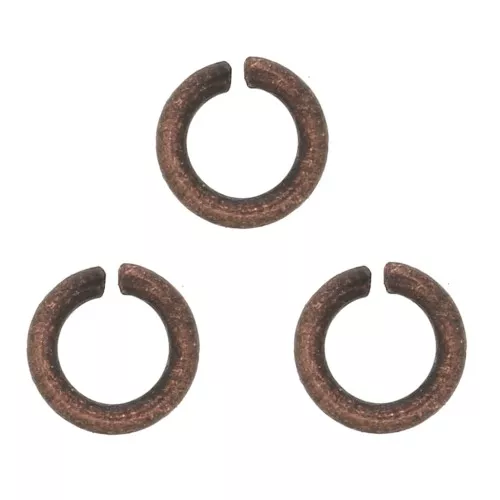 Anillas abiertas 3x0.6 mm - Cobrizo envejecido x50