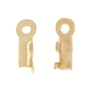 Mini terminal 1,2 mm dorado con oro fino x10