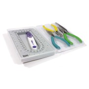 Kit con bandeja para abalorios y pinzas 17x10 cm x 1