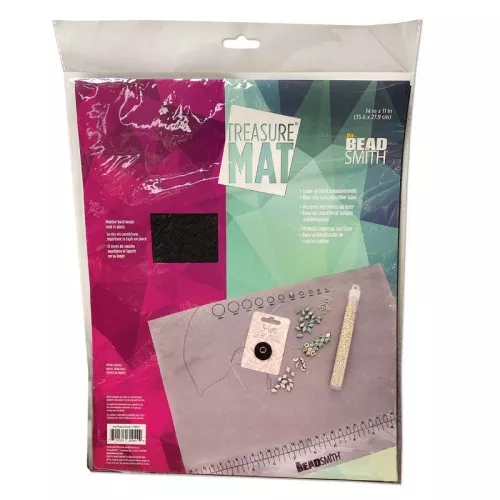 Alfombra antideslizante para abalorios 35,5x28 cm - Gris x1