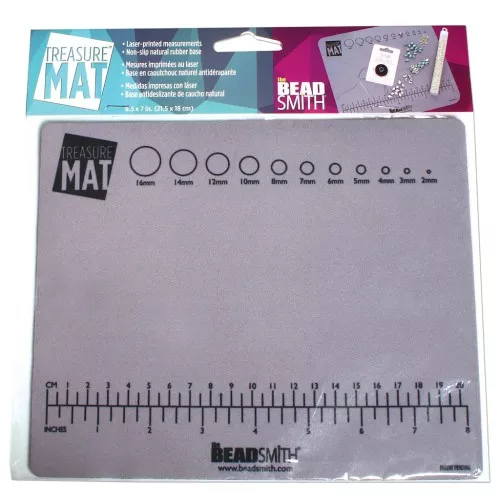 Alfombra antideslizante para abalorios 21,5x18 cm - Gris x1