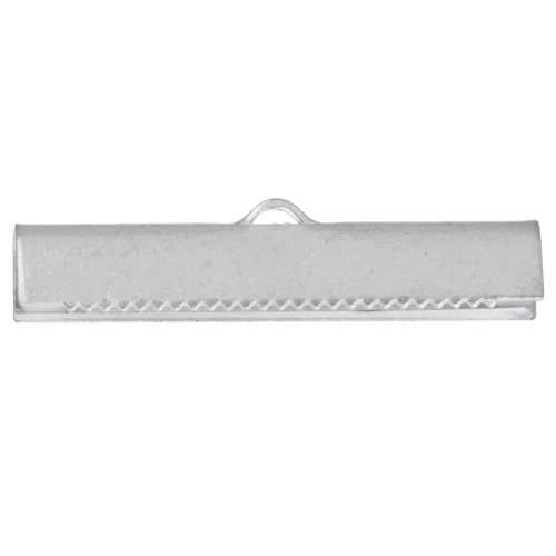 Terminales para apretar 30 mm plateado x2