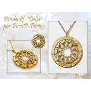 Delos® par Puca® 6x11 mm - Dark Bronze Mat x10g