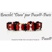 Delos® par Puca® 6x11 mm - Dark Blue Metallic Mat x10g