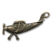 Dije avión 35 mm bronce x1