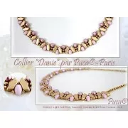 Delos® par Puca® 6x11 mm - Opaque Mix Amethyst Gold Ceramic Look x10g