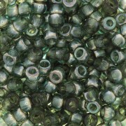 Cuentas de Rocalla Matubo 7/0 - 3,5 mm, color aguamarina Celsian, 10 g