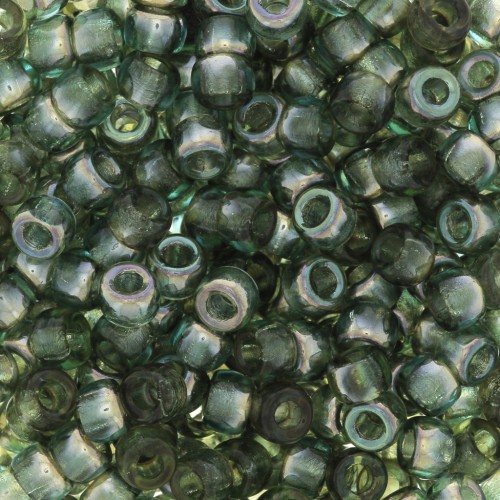 Cuentas de Rocalla Matubo 7/0 - 3,5 mm, color aguamarina Celsian, 10 g