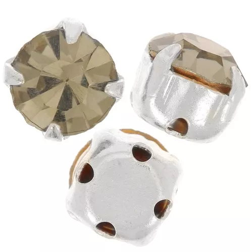 Chatón monté 4 mm Black Diamond x10
