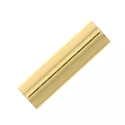 Cuenta tubo 5x1.5 mm de Gold Filled x10