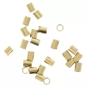 Cuenta tubo 1.9x1.5 mm de Gold Filled x50