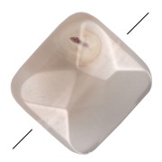 Cuenta facetada cuadrada 12 mm de piedra gema - Agate Grise x1