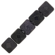 Cuenta facetada cuadrada 12 mm - Imitation Blue Sand Stone x1