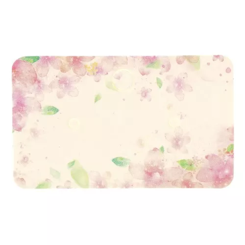 Paquete de 50 soportes de joyería de 3x5cm para pendientes - Blanco flores Rosa