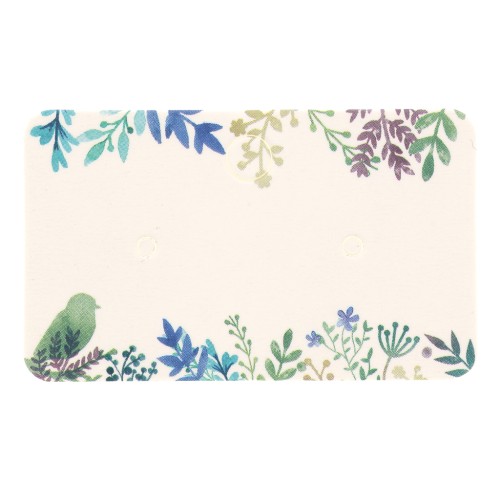 Juego de 50 soportes de joyería de 3x5cm para pendientes Country Multicolore