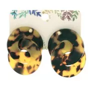 Juego de 50 soportes de joyería de 3x5cm para pendientes Country Multicolore