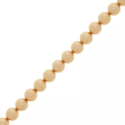 Cuentas nacaradas Preciosa - Round Pearl Maxima - 5 mm Pearl effect Gold x25