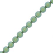 Cuentas nacaradas Preciosa - Round Pearl Maxima - 5 mm Pearlescent Green x25|raw }}