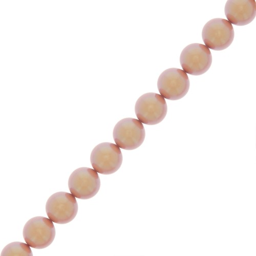 Cuentas nacaradas Preciosa - Round Pearl Maxima - 5 mm Pearlescent Pink x25