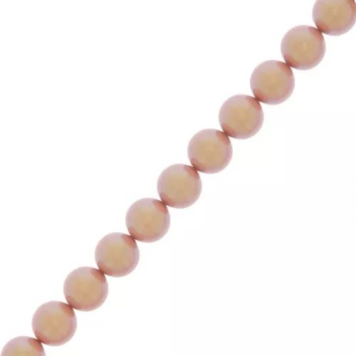 Cuentas nacaradas Preciosa - Round Pearl Maxima - 5 mm Pearlescent Pink x25