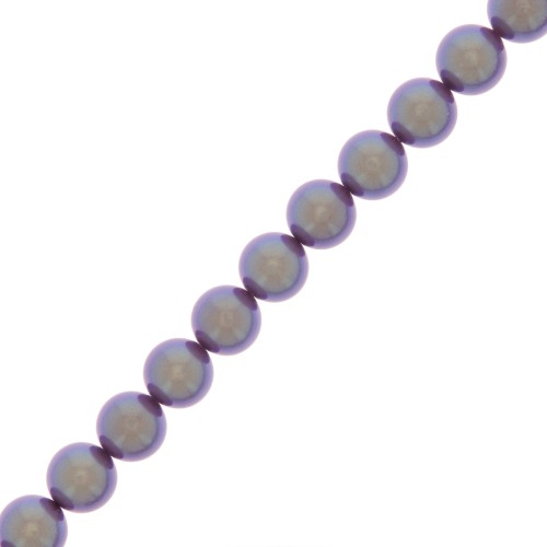 Cuentas nacaradas Preciosa - Round Pearl Maxima - 5 mm Pearlescent Violet x25