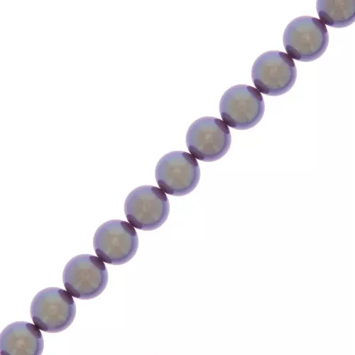 Cuentas nacaradas Preciosa - Round Pearl Maxima - 5 mm Pearlescent Violet x25