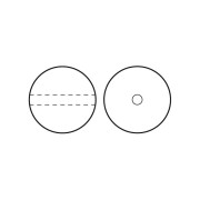 Cuentas nacaradas Preciosa - Round Pearl Maxima - 5 mm Pearlescent Blue x25