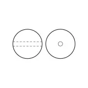 Cuentas nacaradas Preciosa - Round Pearl Maxima - 5 mm Pearlescent Blue x25