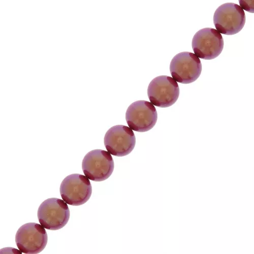 Cuentas nacaradas Preciosa - Round Pearl Maxima - 5 mm Pearlescent Red x25
