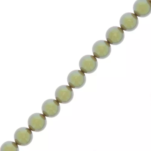Cuentas nacaradas Preciosa - Round Pearl Maxima - 5 mm Pearlescent Khaki x25