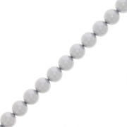 Cuentas nacaradas Preciosa - Round Pearl Maxima - 5 mm Pearl Effect Light Grey x25|raw }}