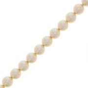 Cuentas nacaradas Preciosa - Round Pearl Maxima - 5 mm Pearl Effect Cream x25