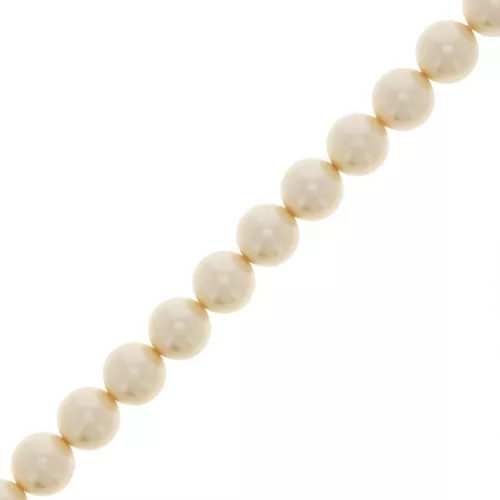Cuentas nacaradas Preciosa - Round Pearl Maxima - 5 mm Pearl Effect Cream x25