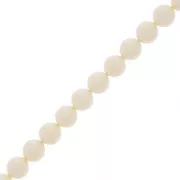 Cuentas nacaradas Preciosa - Round Pearl Maxima - 5 mm Pearlescent Cream x25