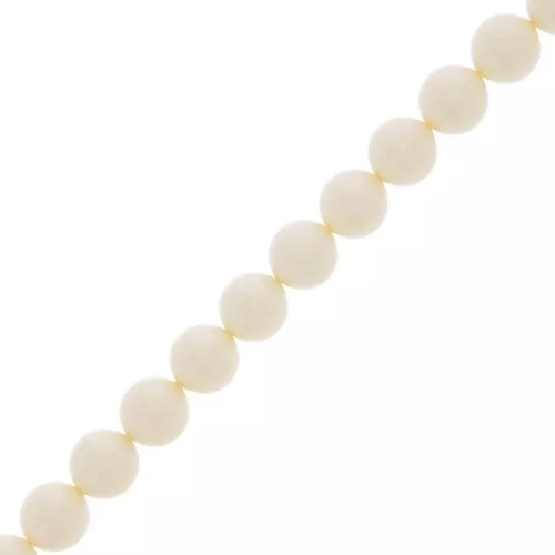 Cuentas nacaradas Preciosa - Round Pearl Maxima - 5 mm Pearlescent Cream x25