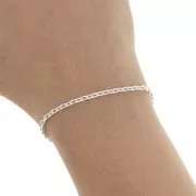 Cadena 2,7 mm plateado x1m