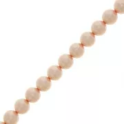 Cuentas nacaradas Preciosa - Round Maxima - 6 mm Pearl Effect Peach x20