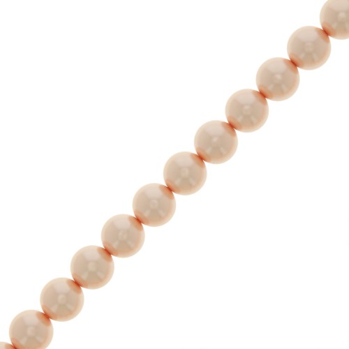 Cuentas nacaradas Preciosa - Round Maxima - 6 mm Pearl Effect Peach x20