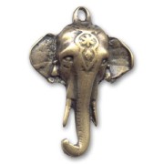 Colgante elefante 47 mm bronce x1