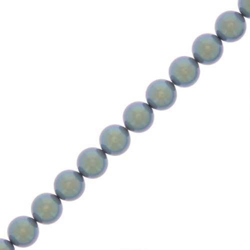 Cuentas nacaradas Preciosa - Round Maxima - 6 mm Pearlescent Blue x20