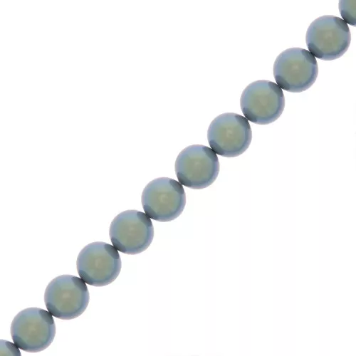 Cuentas nacaradas Preciosa - Round Maxima - 6 mm Pearlescent Blue x20