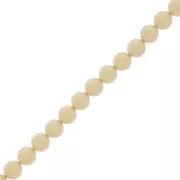 Cuentas nacaradas Preciosa - Round Maxima - 6 mm Pearlescent Yellow x20