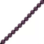 Cuentas nacaradas Preciosa - Round Maxima 4 mm Pearl Effect Light Burgundy x30