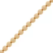 Cuentas nacaradas Preciosa - Round Maxima 4 mm Pearl Effect Gold x30