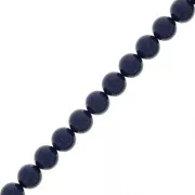 Cuentas nacaradas Preciosa Round Pearl Maxima - 8 mm Navy Blue x10